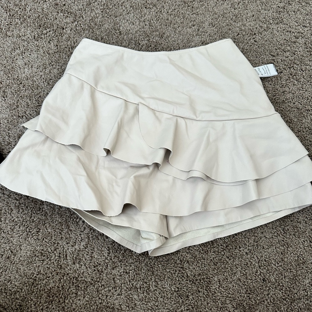Leather Skort